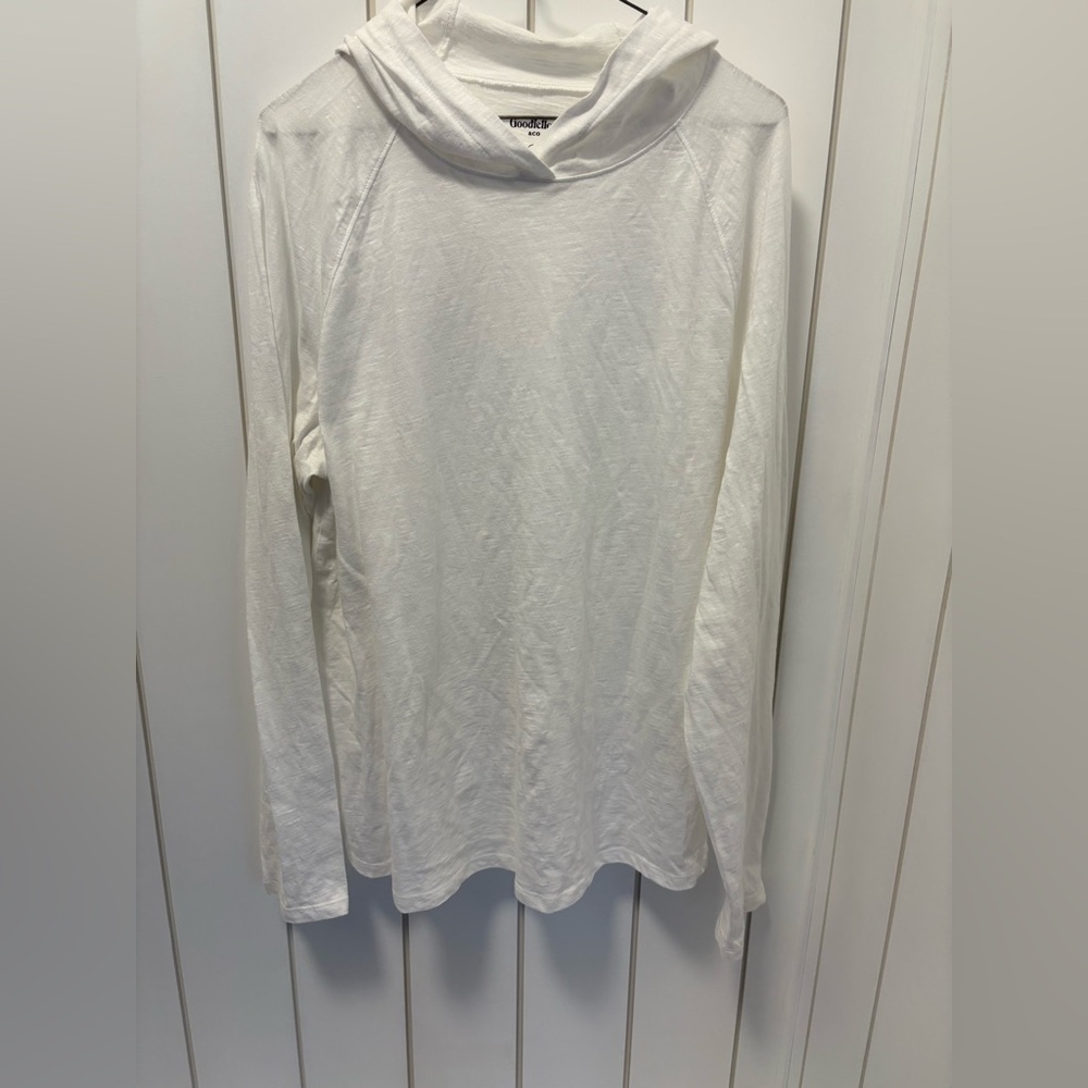 ⭐️5/$30 Men’s 100% Cotton Goodfellow & Co White Hoodie